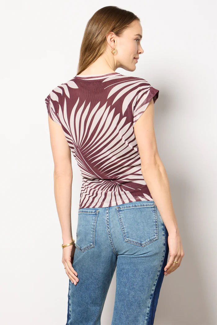 Charisma Dolman Mesh Tee by Sanctuary in Mesa Palm