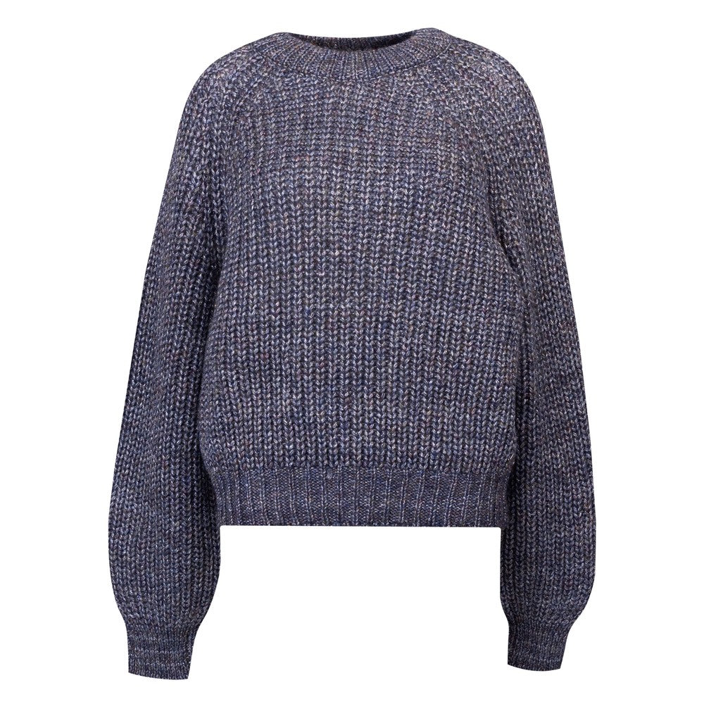 Eda Metallic Sweater by Rino & Pelle in Blue Shadow