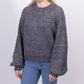 Eda Metallic Sweater by Rino & Pelle in Blue Shadow