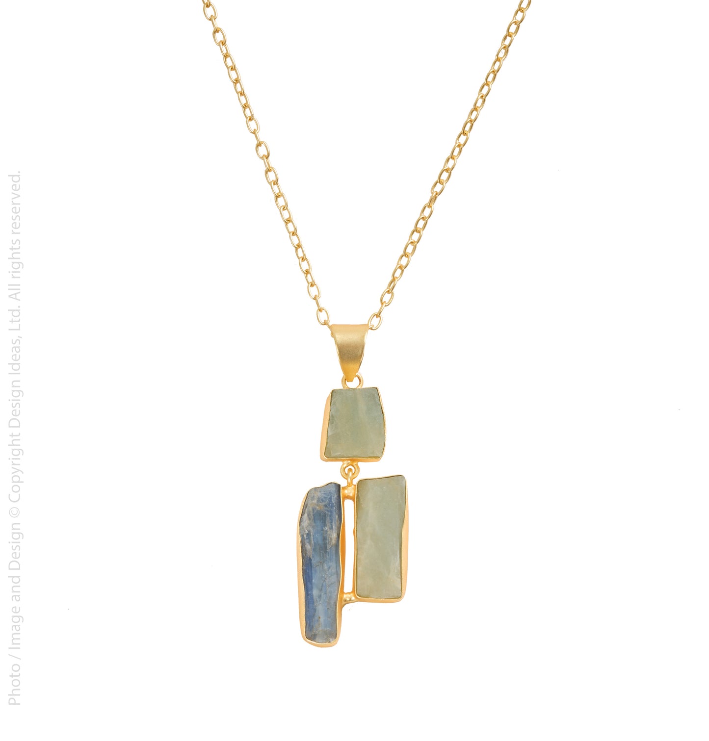 Garam Necklace by Texture in Gold