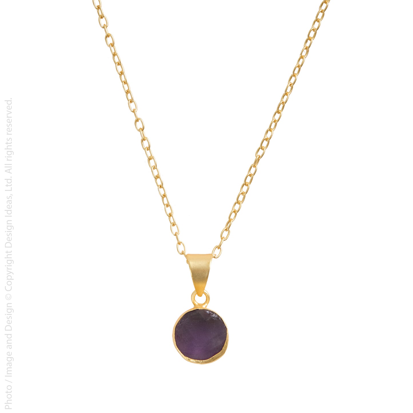 Permen Necklace by Texture in Amethyst