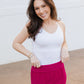 Built-In Bra Cami by Elietian in White