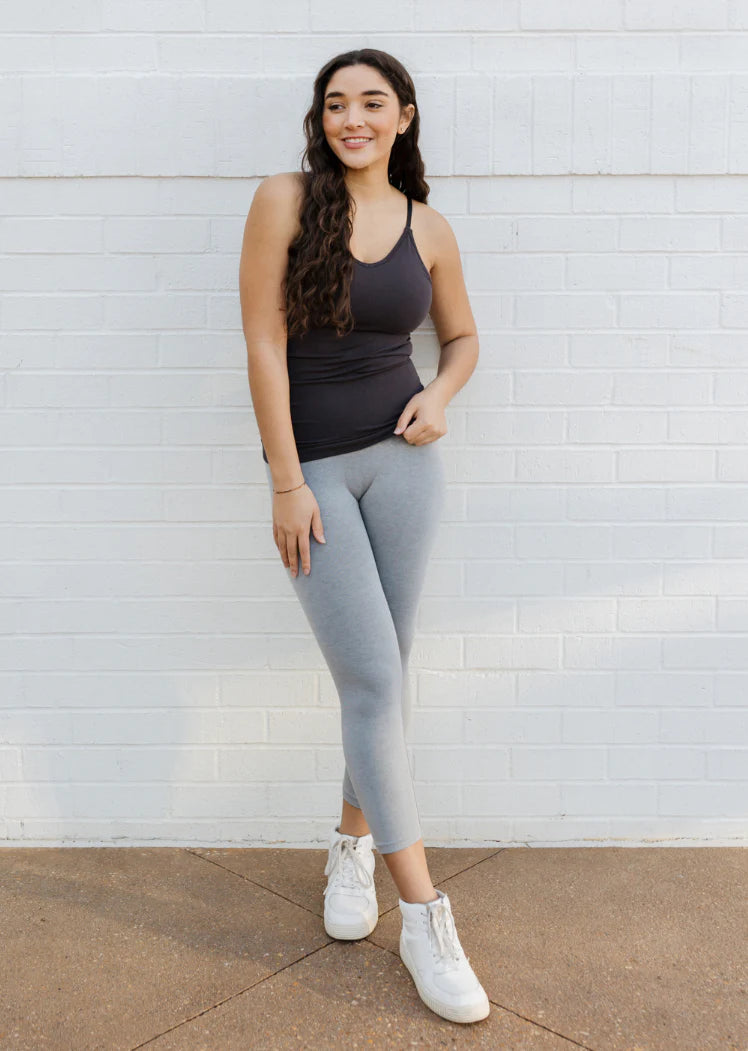 Built-In Bra Cami by Elietian in Black