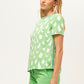 Sugar Hill 2 Top by Trina Turk in Grass Court Whitewash