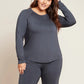 Raglan Sleep Top by Boody in Storm