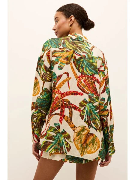 Nico Beach Shirt by Marie Oliver in Jungle