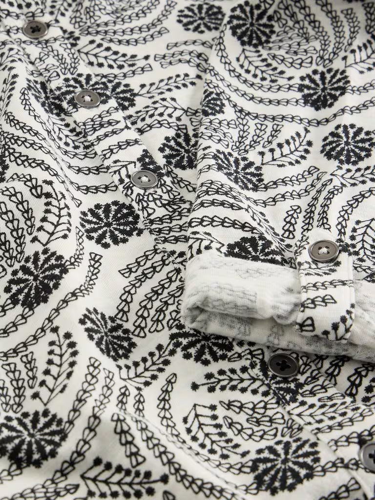 Annie Jersey Shirt by White Stuff in White Print