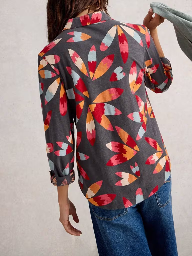 Annie Jersey Shirt by White Stuff in Grey