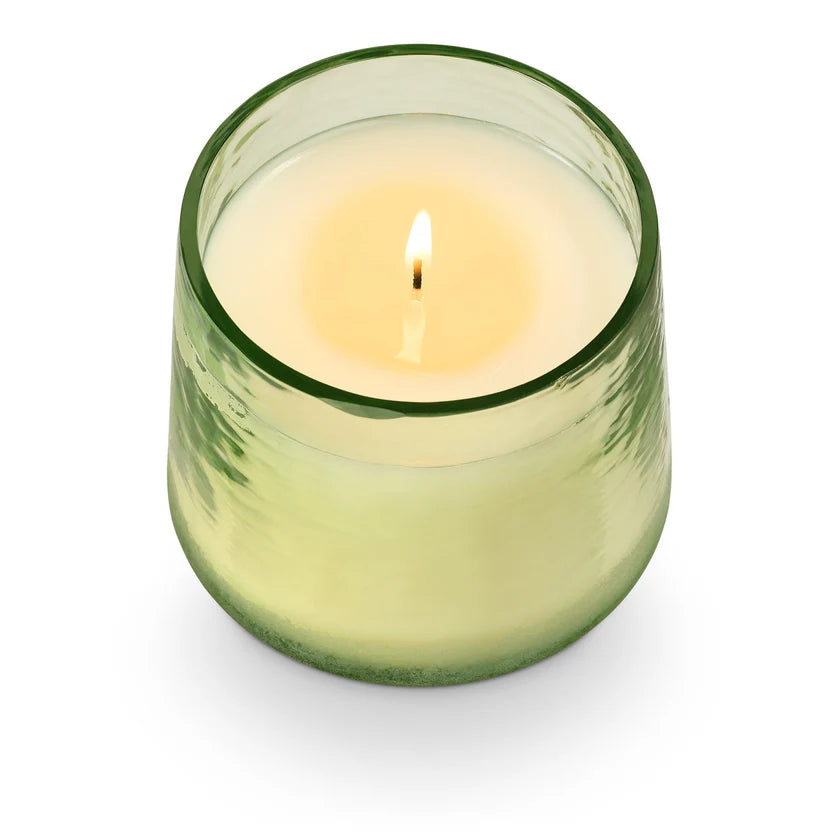 Hinoki Sage Baltic Glass Candle by Creative Co-Op