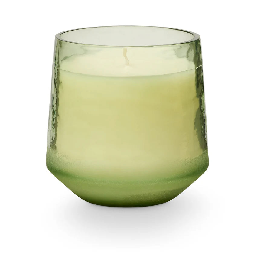 Hinoki Sage Baltic Glass Candle by Creative Co-Op