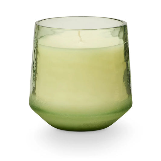 Hinoki Sage Baltic Glass Candle by Creative Co-Op