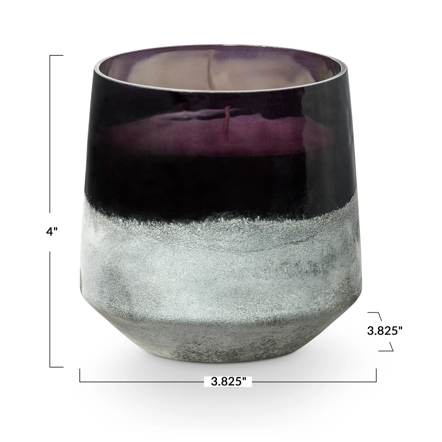 Blackberry Absinthe Baltic Glass Candle by Creative Co-Op