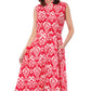Sea Island Dress by Dizzy Lizzie in Pink & White Ikat