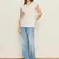 Side Tie Muscle Tee by Sanctuary in White