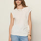 Side Tie Muscle Tee by Sanctuary in White