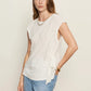 Side Tie Muscle Tee by Sanctuary in White