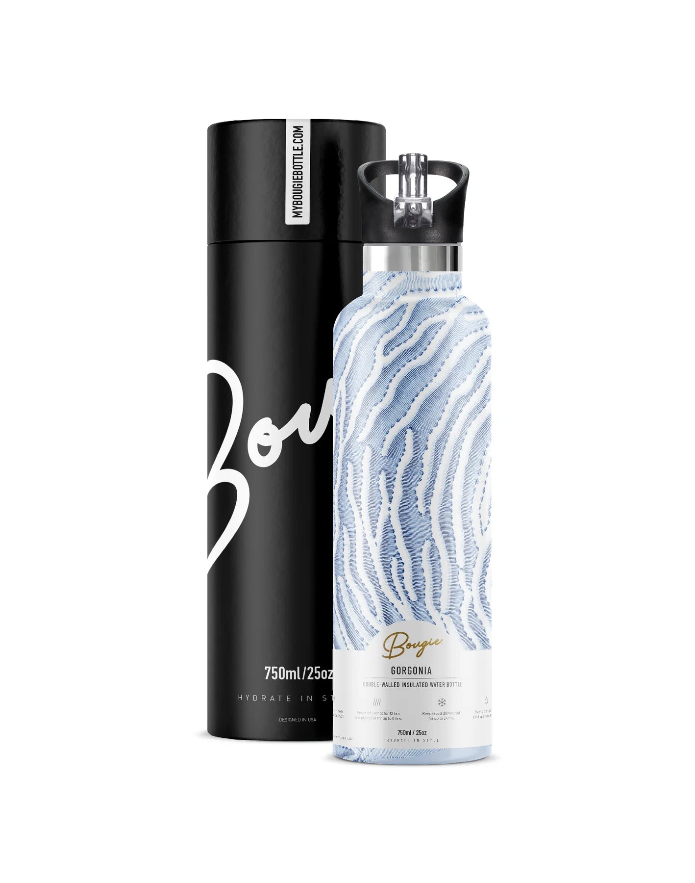 Gorgonia 25oz. Insulated Water Bottle by My Bougie Bottle