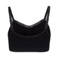 Lace Trim Bra One Size in Black by Joy Bra