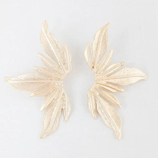 The Nia Luxe Fan Leaf Studs by Virtue