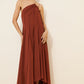 Paislee Dress by Exquise in Brown