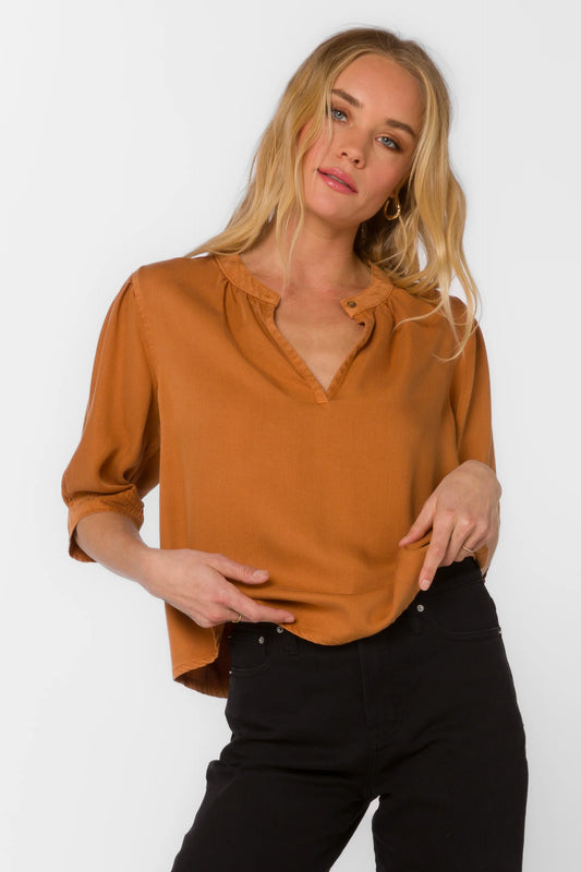 Almafi Top by Velvet Heart in Belgian Cocoa