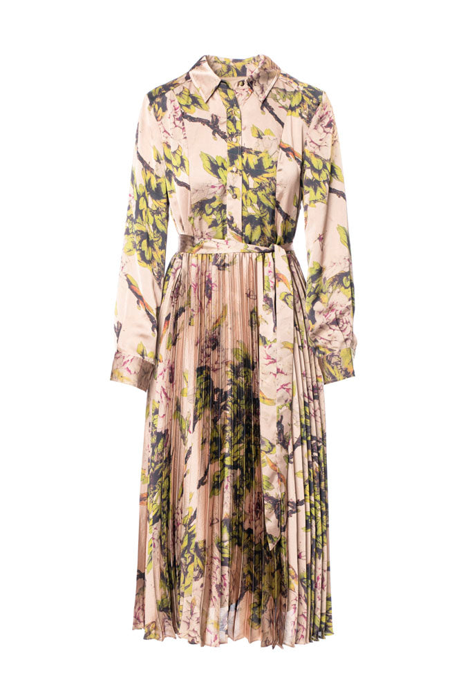 Branches Long Dress by Anonyme in Pink