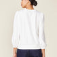 3/4 Sleeve Ponte Top by ANTHEM the label in Off-White