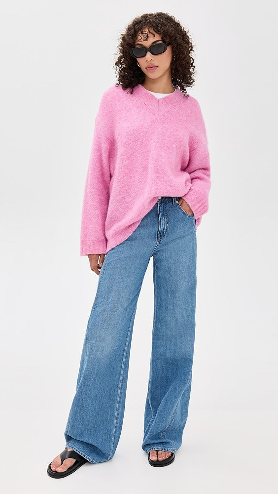 East Sweater by American Vintage in Rose Bubble