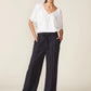 Seamed front Tencel Pant by ANTHEM the label in Black