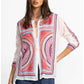 The Audrey Mandarin Collar Shirt by Johnny Was in Maura