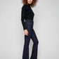 Bootcut Leg 5 Pocket Stretch Denim by Charlie B in Deep Blue