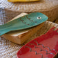 Set of six ceramic fish plates by Kalalou