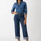 Luna Cuffed Denim Pant by Sanctuary in Solstice