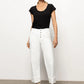 Luna Cuffed Denim Pant by Sanctuary in Bleached White