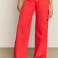 Highland Wide Leg Denim Pant by Sanctuary in Cayenne
