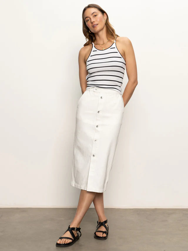 Carrier Denim Skirt by Sanctuary in Bleached White