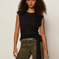 Side Tie Muscle Tee by Sanctuary in Black