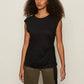 Side Tie Muscle Tee by Sanctuary in Black