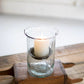 Mini glass candle cylinders w rustic insert (small) by Kalalou