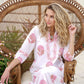 Kaftan Dress by Just Darviny in Hydrangea Pink