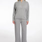 Dounia Sweatshirt w/Zipper by Rino & Pelle in Grey Melange