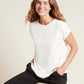 Downtime Lounge Top by Boody in Natural White