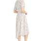 Print Dress by Maggy London in Ivory/Charcoal