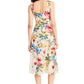 Fit and Flare Midi Dress by Maggy London in Cream Floral
