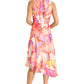 Cowl Neck Midi Slip Dress by Maggy London in Ivory Orange