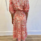 Dress by Olive Hill in Ivory/Orange