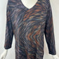 Printed Arrows Hacci V-Neck Top by Nally & Millie