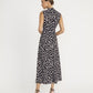 Midi Dress by Maggy London in Black/Tan