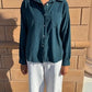 Long Sleeve Cord Top by SAGA in Teal