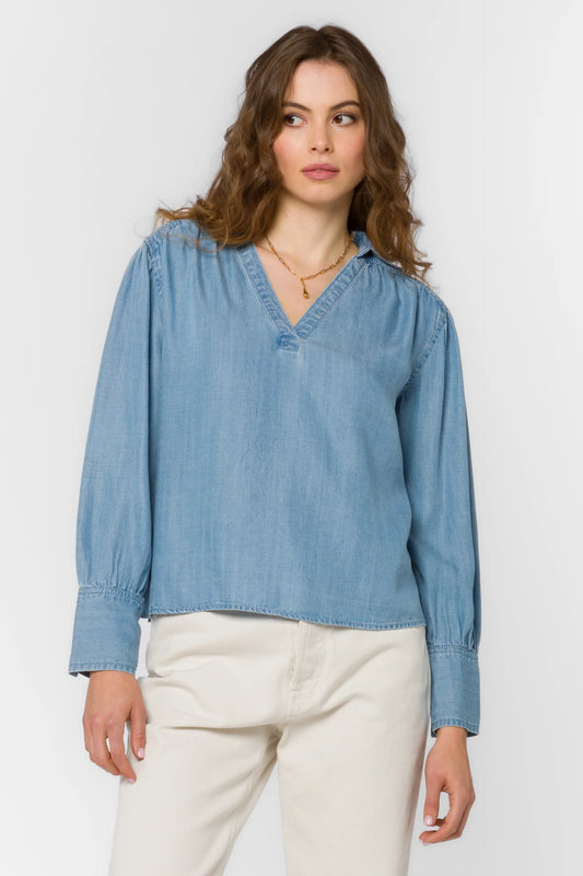Beretta Top by Velvet Heart in Classic Indigo
